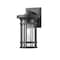 Z-Lite Jordan 1 Light Outdoor Wall Sconce, Black And Clear Seedy 570S-BK - alternate 1